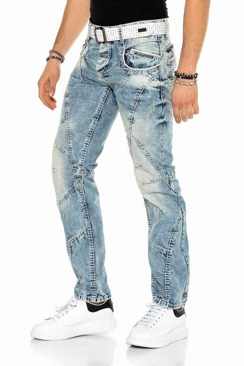 C-0894A Stitched Vintage Men's Jean Trousers