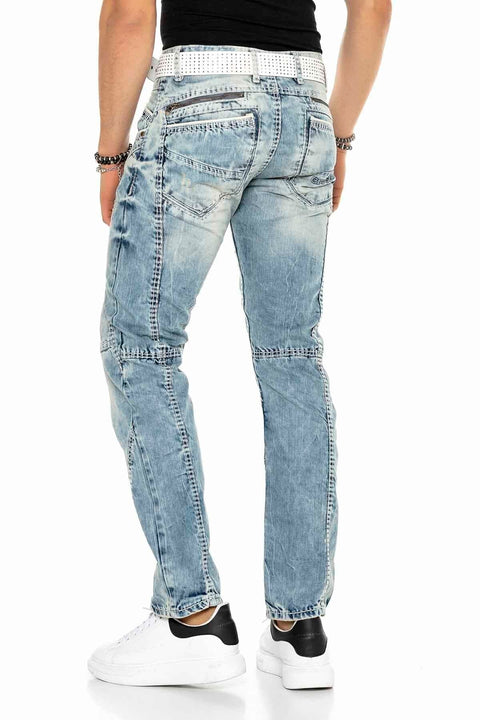 C-0894A Stitched Vintage Men's Jean Trousers