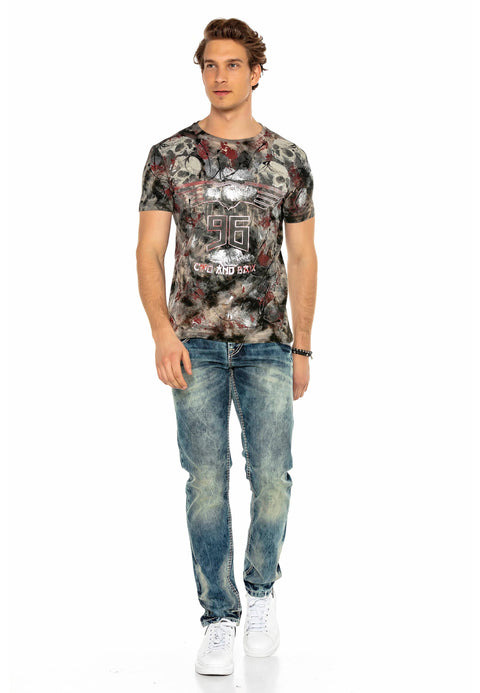 C-1149 Washed Fabric Men's Jean Trousers