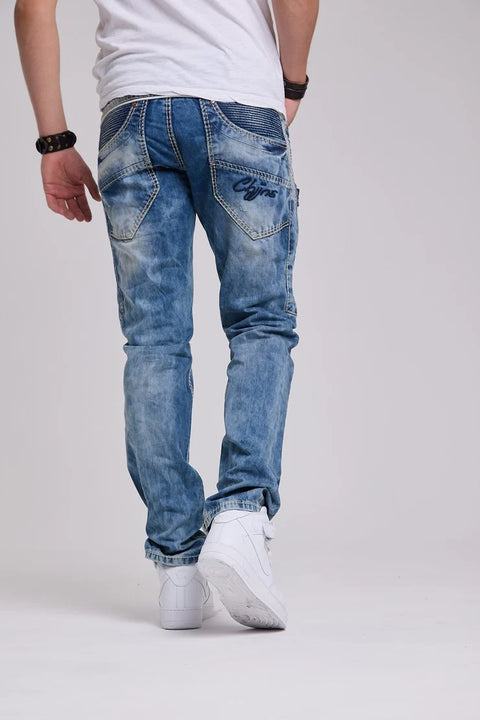 C-1150 Piece Stitched Relaxed Cut Men's Jean Trousers