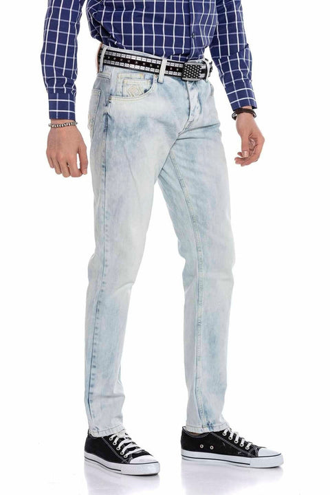 CD319X Ice Blue Skinny Leg Men's Denim Trousers