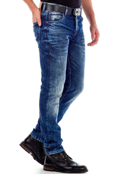 CD319Y Worn Slim Fit Skinny Leg Men's Jeans