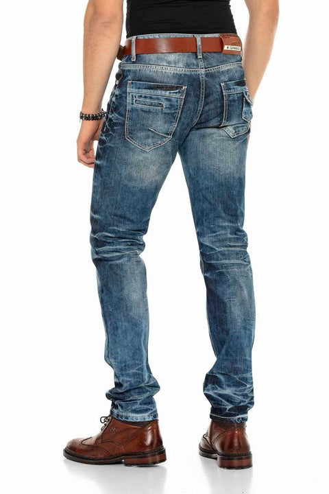 CD328 Washed Regular Fit Men's Jeans
