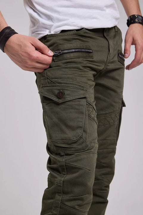 CD424 Cargo Pocket Slim Leg Men's Trousers