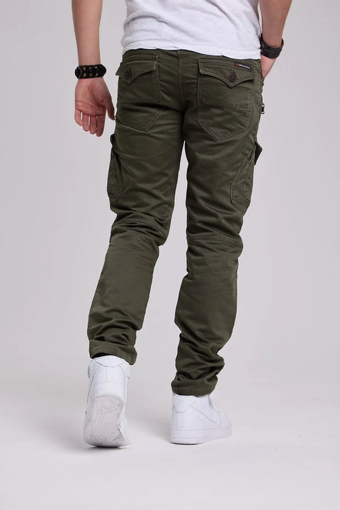 CD424 Cargo Pocket Slim Leg Men's Trousers