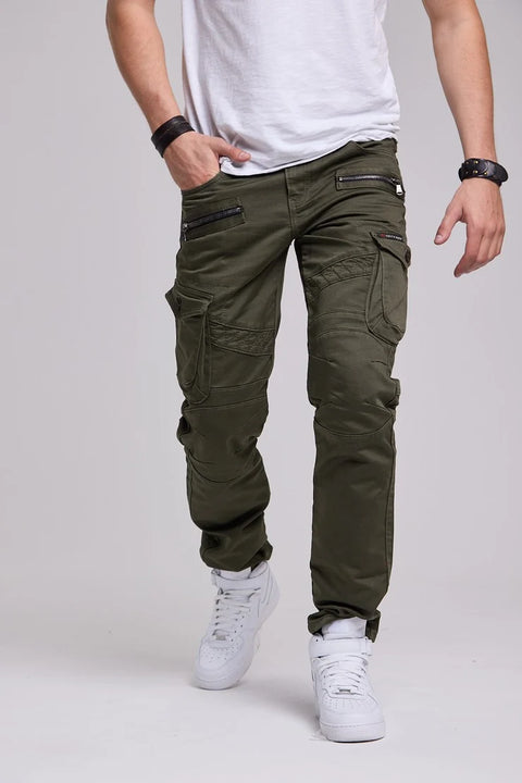 CD424 Cargo Pocket Slim Leg Men's Trousers
