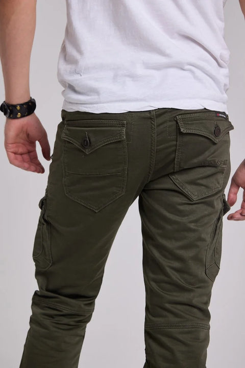 CD424 Cargo Pocket Slim Leg Men's Trousers