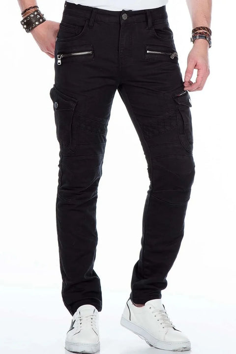 CD424 Cargo Pocket Slim Leg Men's Trousers