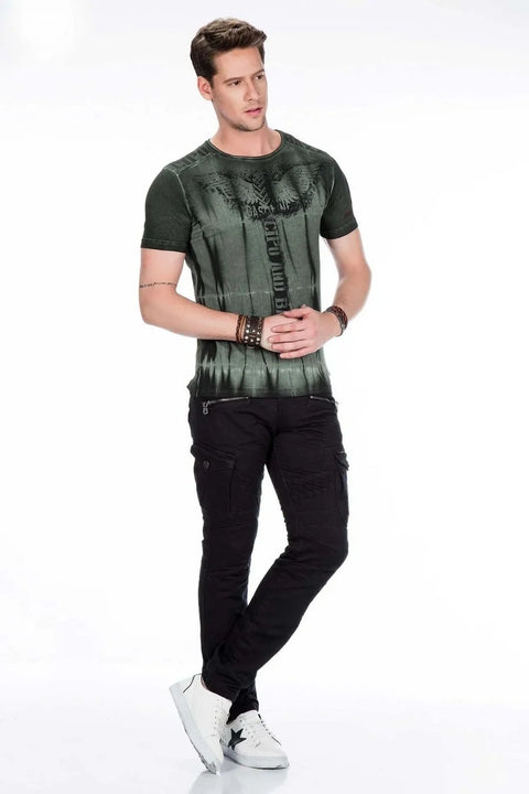 CD424 Cargo Pocket Slim Leg Men's Trousers