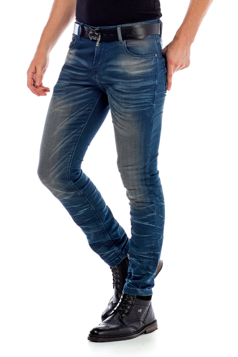 CD492 Slim Fit Low Waist Men's Jeans