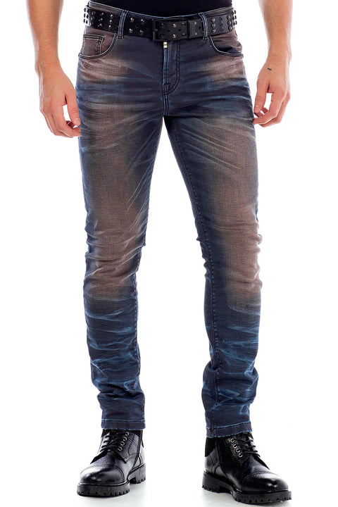 CD492 Slim Fit Low Waist Men's Jeans