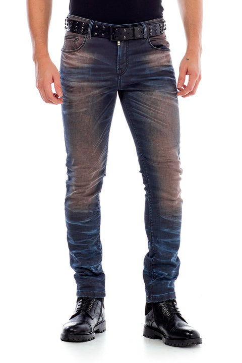 CD492 Slim Fit Low Waist Men's Jeans
