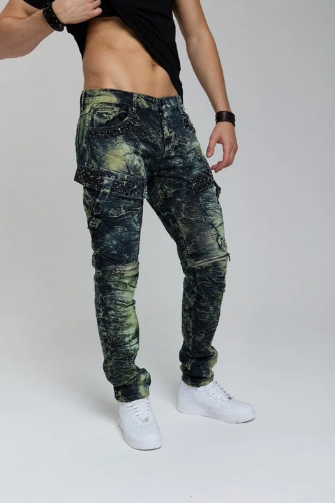 CD494 Rock Star Style Biker Men's Trousers