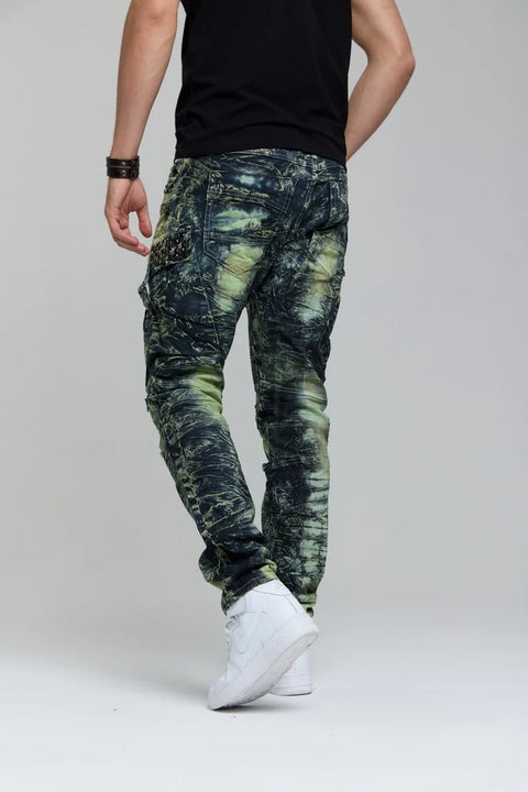 CD494 Rock Star Style Biker Men's Trousers