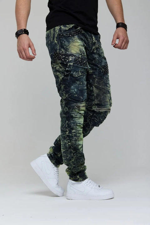 CD494 Rock Star Style Biker Men's Trousers