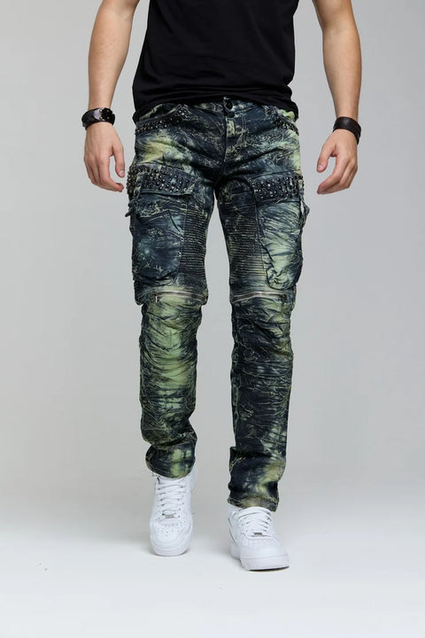 CD494 Rock Star Style Biker Men's Trousers