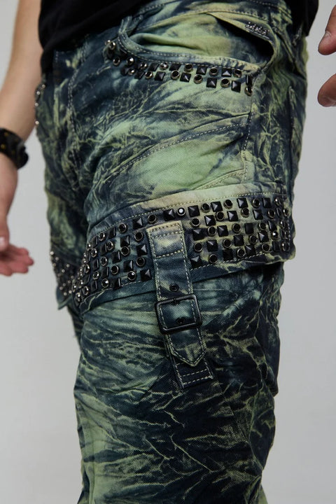 CD494 Rock Star Style Biker Men's Trousers