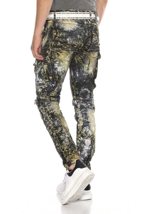 CD494 Rock Star Style Biker Men's Trousers