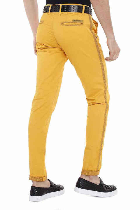 CD511 Pattern Striped Casual Men's Jeans