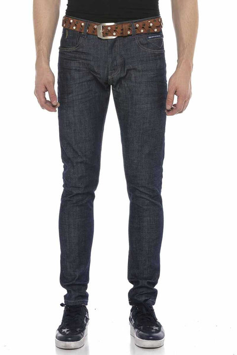CD538 Small Pocket Detailed Relax Fit Jean Trousers
