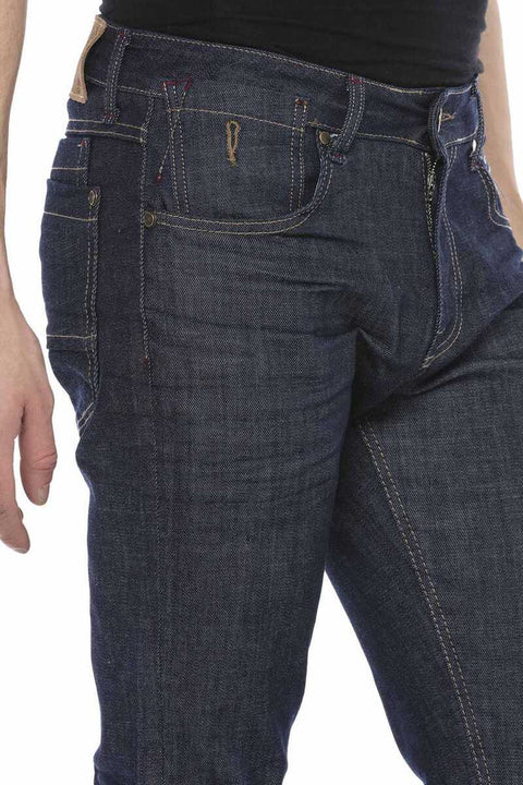 CD538 Small Pocket Detailed Relax Fit Jean Trousers