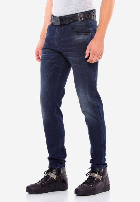 CD540 Basic Pocket Stitched Men's Jeans