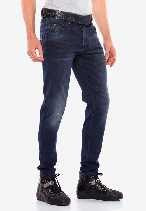 CD540 Basic Pocket Stitched Men's Jeans