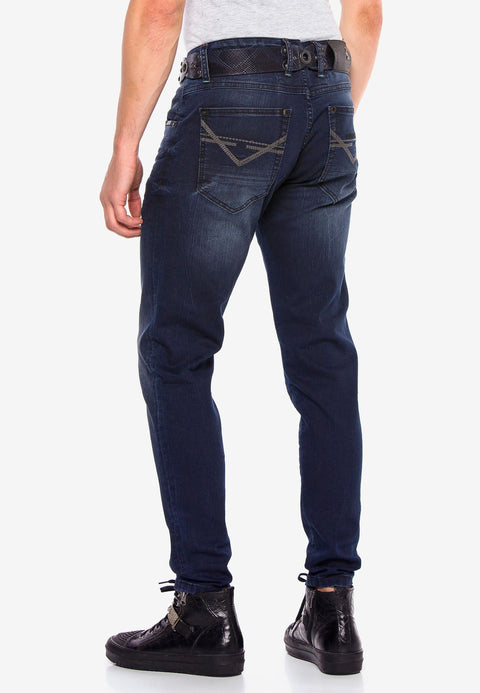 CD540 Basic Pocket Stitched Men's Jeans