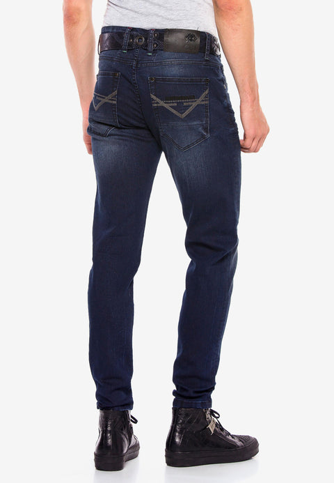 CD540 Basic Pocket Stitched Men's Jeans