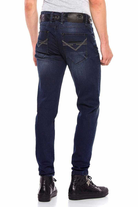 CD540 Basic Pocket Stitched Men's Jeans