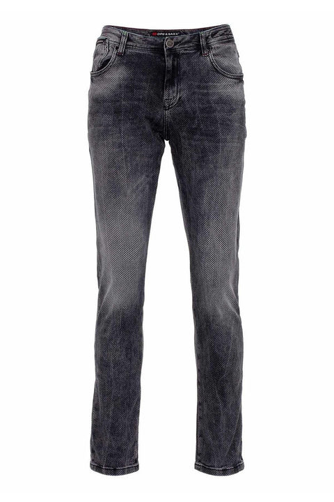 CD543 Thin Patterned Light Men's Jean Trousers