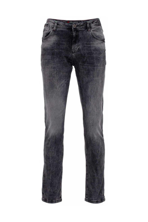 CD543 Thin Patterned Light Men's Jean Trousers