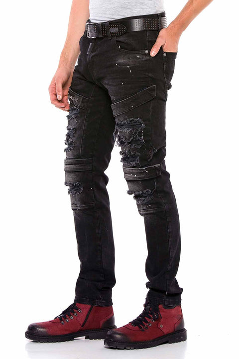 CD555 Slim Cut Basic Men's Jean Trousers