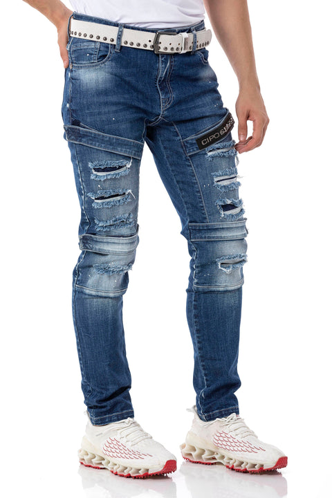 CD555 Slim Cut Basic Men's Jean Trousers