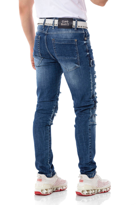 CD555 Slim Cut Basic Men's Jean Trousers