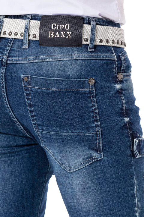 CD555 Slim Cut Basic Men's Jean Trousers