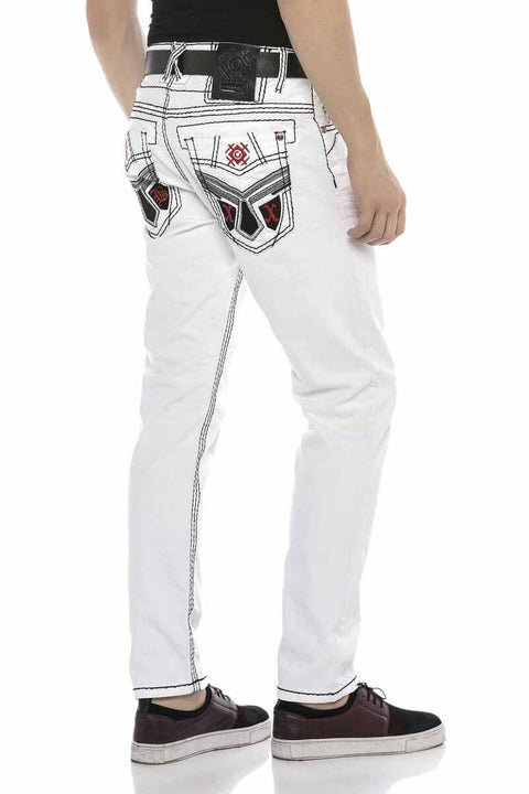 CD601 Back Pocket Detailed Men's Jean Trousers