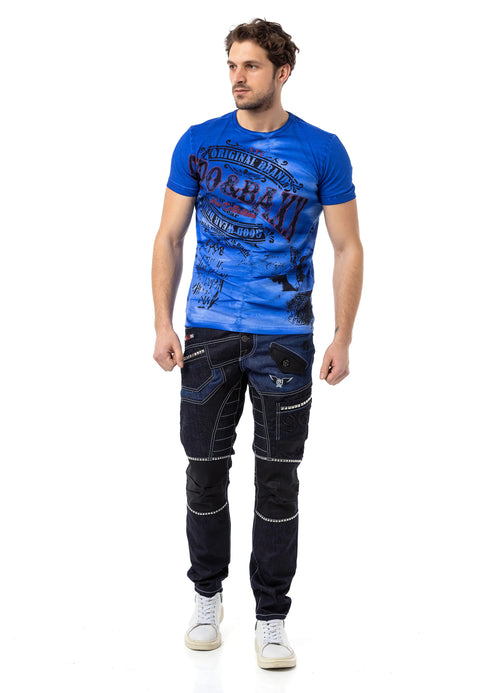 CD639 Low Waist Loose Cut Rapper Men's Jean Pants