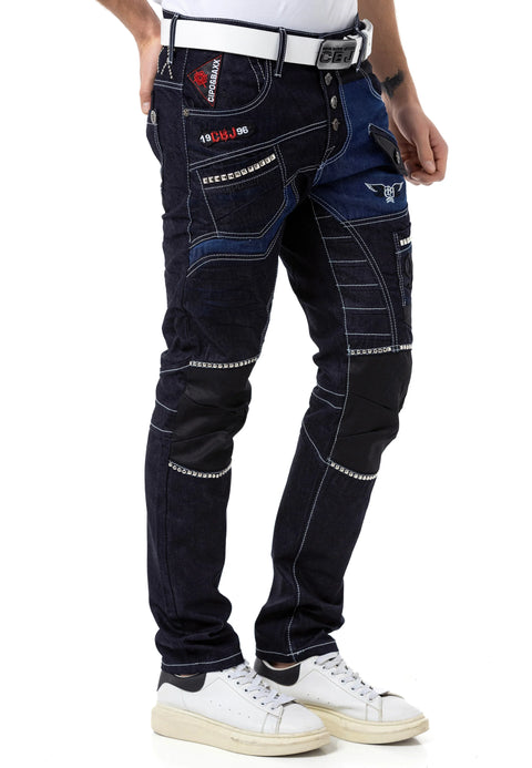 CD639 Low Waist Loose Cut Rapper Men's Jean Pants