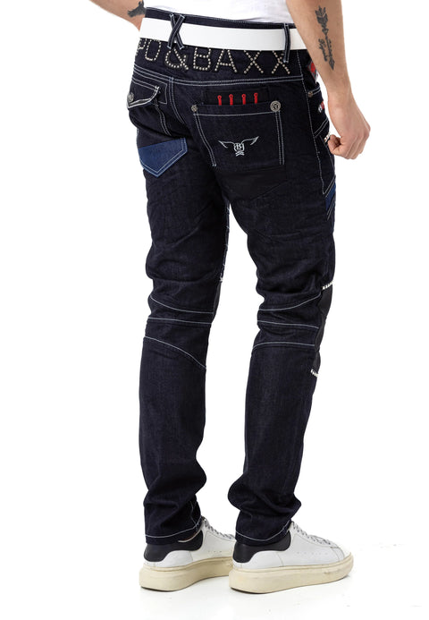 CD639 Low Waist Loose Cut Rapper Men's Jean Pants