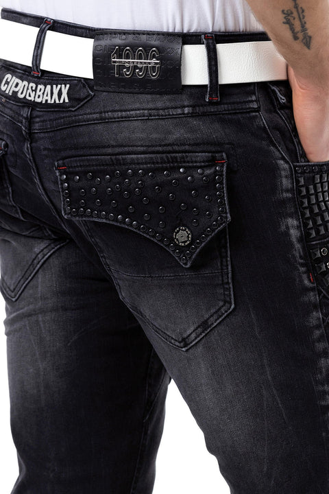 CD696 Street Style Men's Jean Trousers