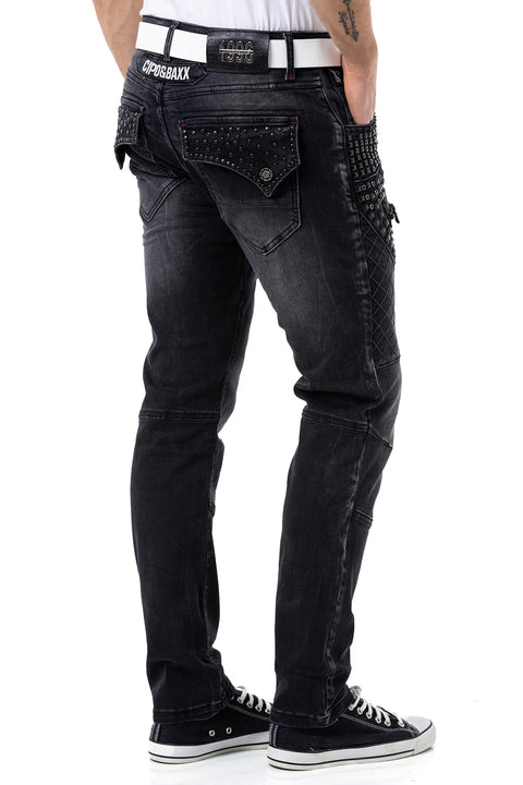 CD696 Street Style Men's Jean Trousers