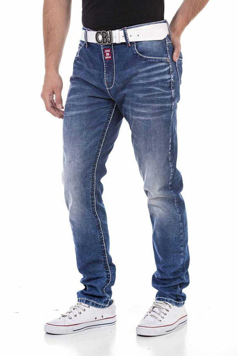 CD704 Regular Fit Labeled Men's Jean Trousers