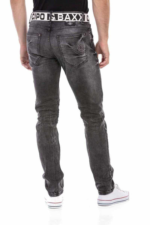 CD712 Basic Slim Fit Men's Jean Trousers