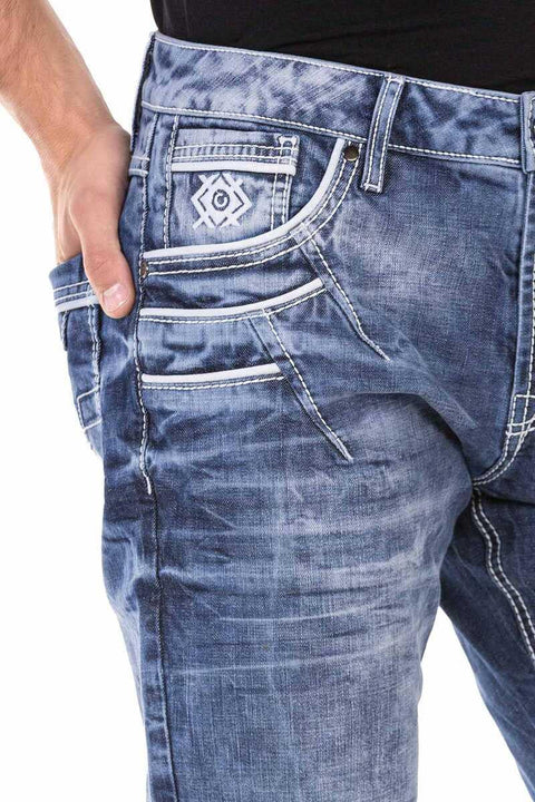 CD723 Pocket Detailed Regular Fit Men's Jean Trousers