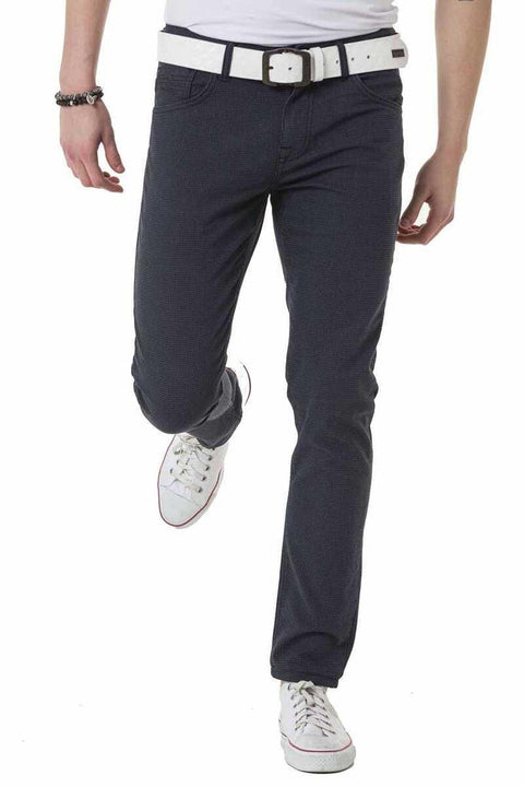 CD724 Slim Fit Basic Men's Linen Trousers
