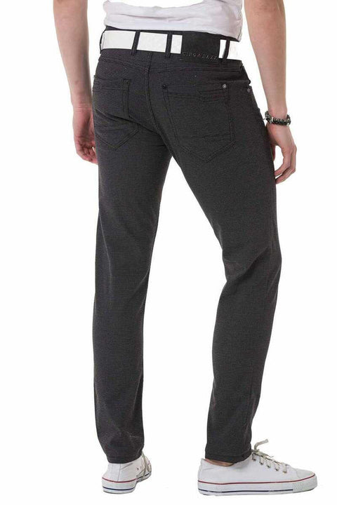 CD724 Slim Fit Basic Men's Linen Trousers