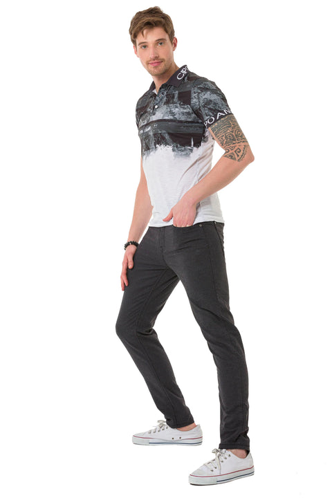 CD724 Slim Fit Basic Men's Linen Trousers