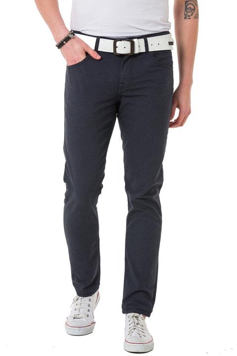 CD724 Slim Fit Basic Men's Linen Trousers