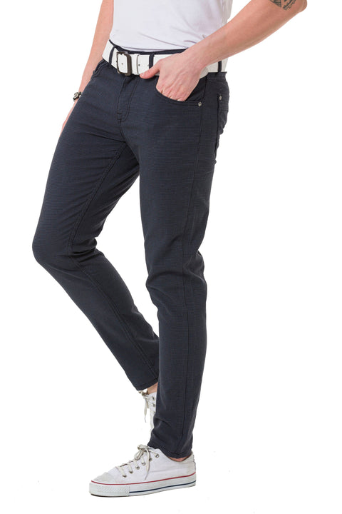 CD724 Slim Fit Basic Men's Linen Trousers